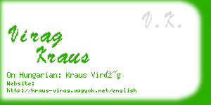 virag kraus business card